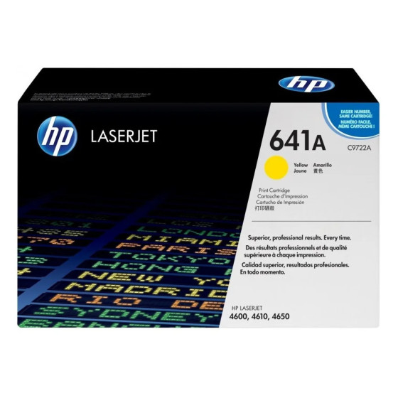 HP 641A JAUNE (C9722A) - TONER HP LASERJET D'ORIGINE