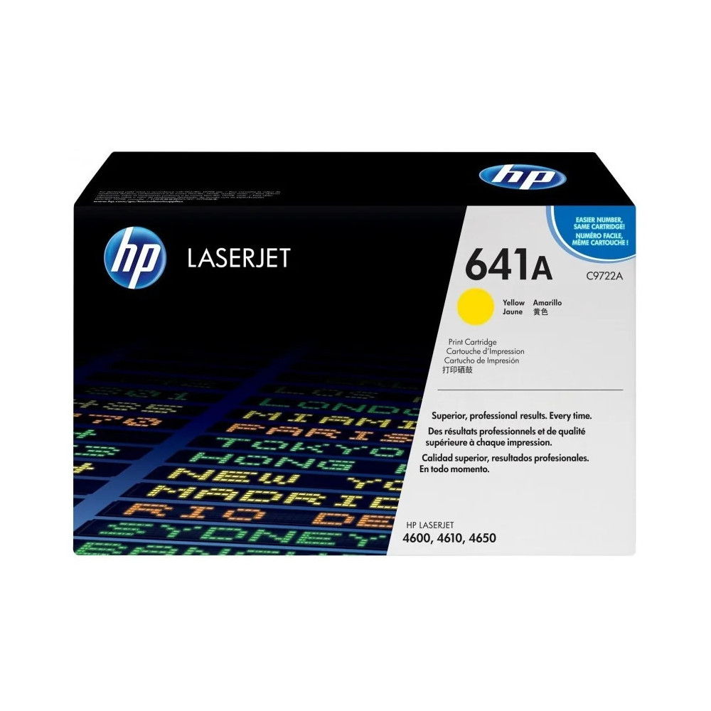 HP 641A JAUNE (C9722A) - TONER HP LASERJET D'ORIGINE