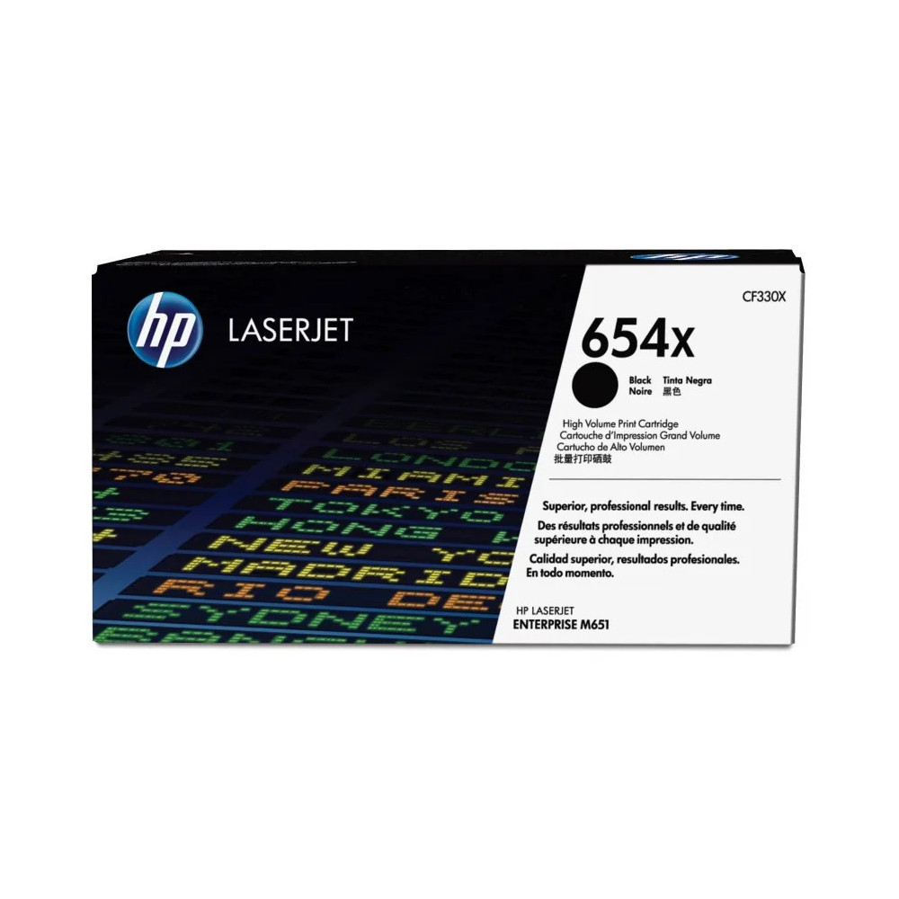 HP 654X NOIR (CF330X) - TONER GRANDE CAPACITÉ HP LASERJET D'ORIGINE