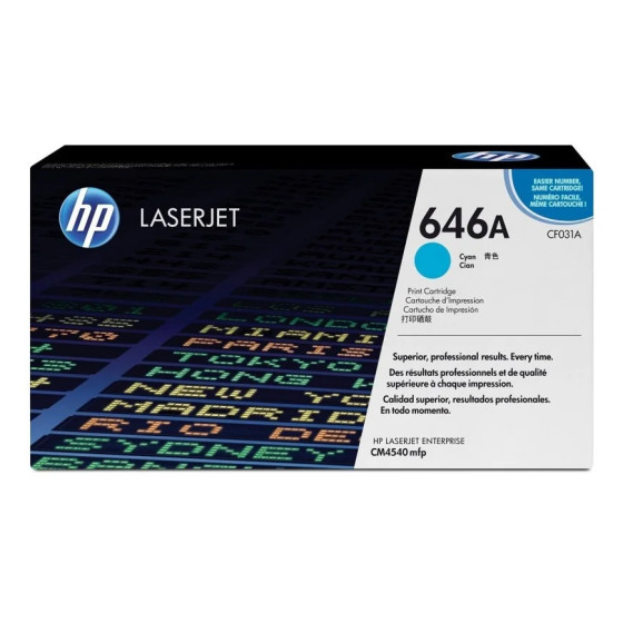 HP 646A CYAN (CF031A) - TONER HP LASERJET D'ORIGINE