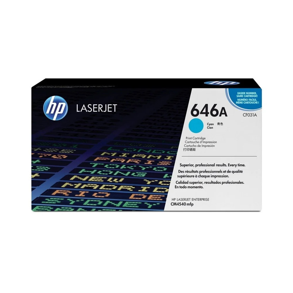 HP 646A CYAN (CF031A) - TONER HP LASERJET D'ORIGINE
