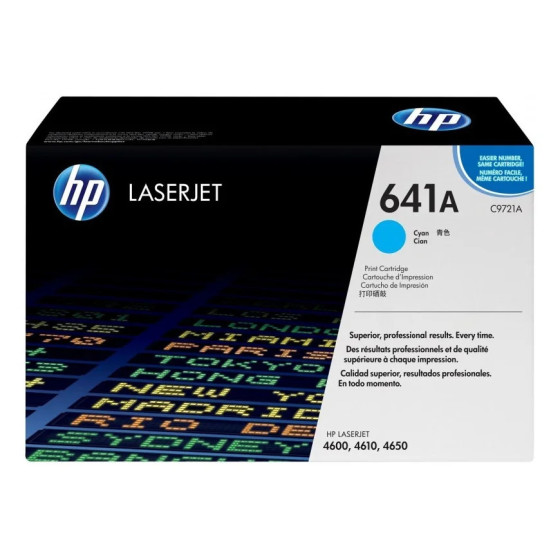 HP 641A CYAN (C9721A) - TONER HP LASERJET D'ORIGINE