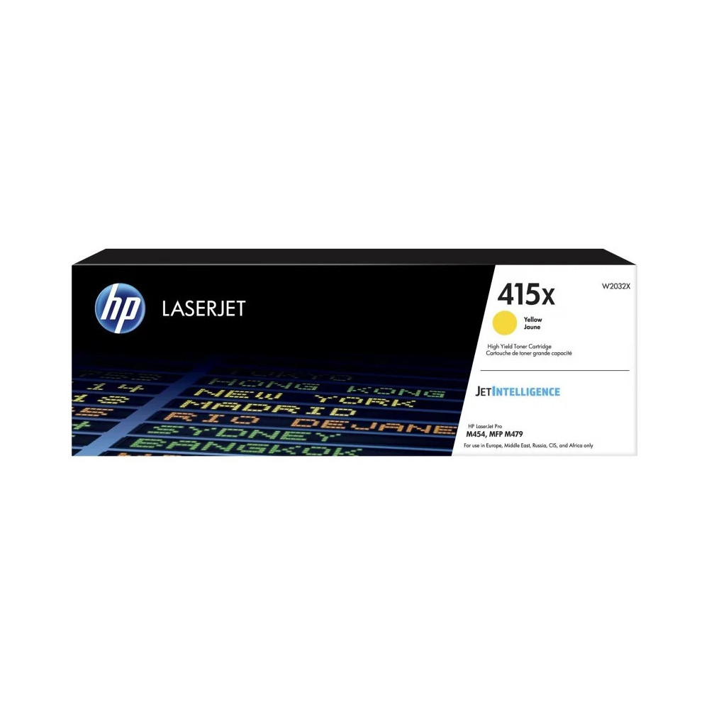 HP 415X JAUNE - TONER HP D'ORIGINE À GRANDE CAPACITÉ (W2032X)