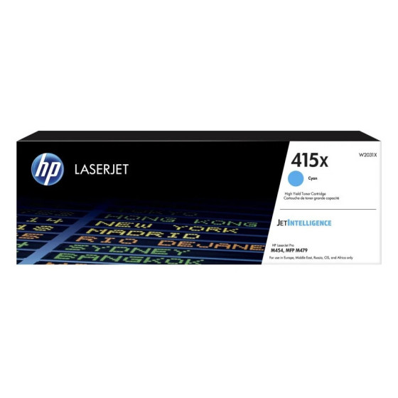 HP 415X CYAN - TONER HP D'ORIGINE À GRANDE CAPACITÉ (W2031X)