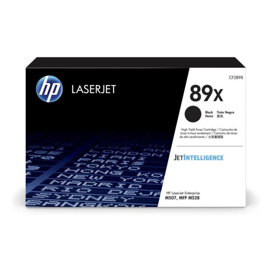 HP 89X NOIR (CF289X) - TONER HP D'ORIGINE À GRANDE CAPACITÉ