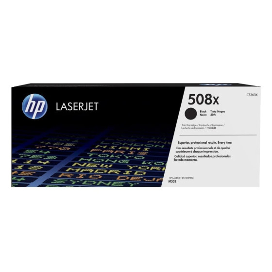 HP 508X NOIR (CF360X) - TONER GRANDE CAPACITÉ HP LASERJET D'ORIGINE