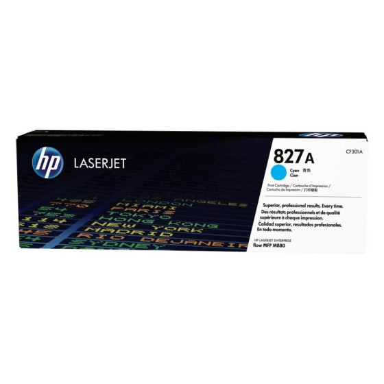 HP 827A CYAN (CF301A) - TONER HP LASERJET D'ORIGINE