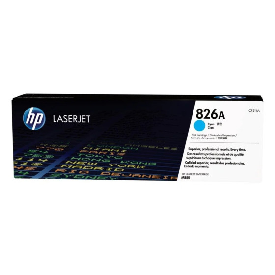 HP 826A CYAN (CF311A) - TONER HP LASERJET D'ORIGINE