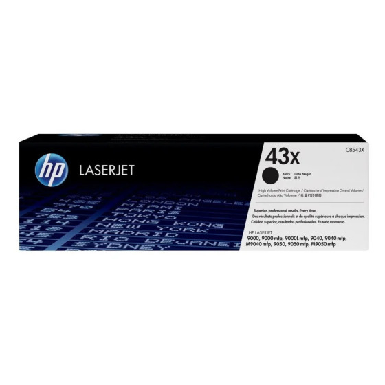 HP 43X NOIR (C8543X) - TONER GRANDE CAPACITÉ HP LASERJET D'ORIGINE