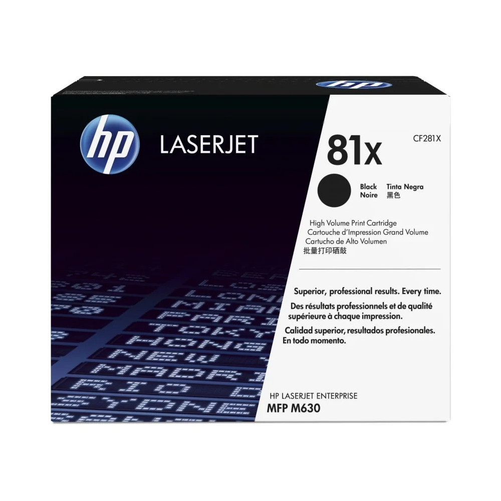 HP 81X NOIR (CF281X) - TONER GRANDE CAPACITÉ HP LASERJET D'ORIGINE