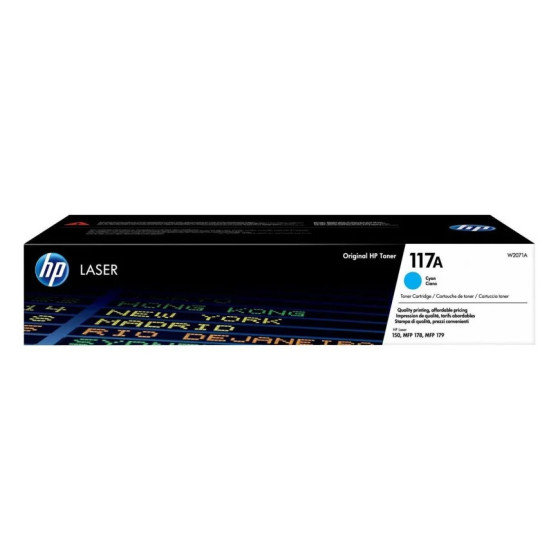HP 117A CYAN (W2071A) - TONER HP LASERJET D'ORIGINE
