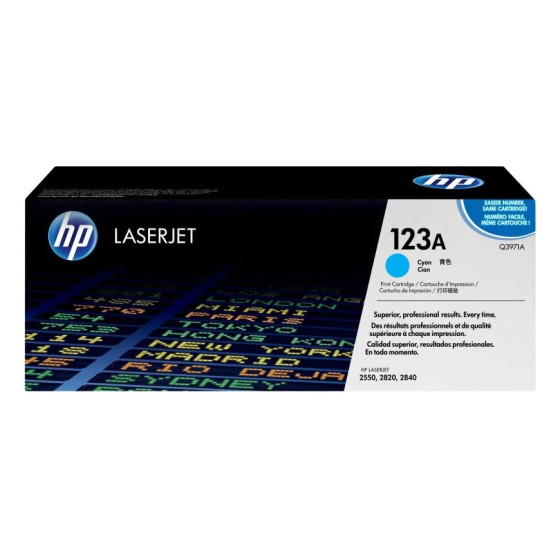 HP 123A CYAN (Q3971A) - TONER HP LASERJET D'ORIGINE