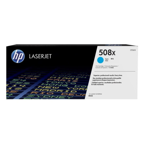 HP 508X CYAN (CF361X) - TONER GRANDE CAPACITÉ HP LASERJET D'ORIGINE