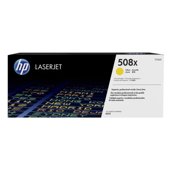 HP 508X JAUNE (CF362X) - TONER GRANDE CAPACITÉ HP LASERJET D'ORIGINE