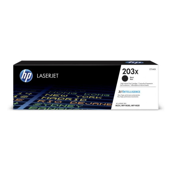 HP 203X NOIR (CF540X) - TONER GRANDE CAPACITÉ HP LASERJET D'ORIGINE