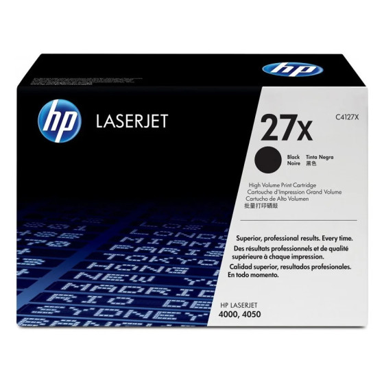 HP 27X NOIR (C4127X) - TONER GRANDE CAPACITÉ HP LASERJET D'ORIGINE
