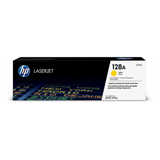 HP 128A JAUNE (CE322A) - TONER HP LASERJET D'ORIGINE
