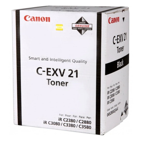CANON C-EXV 21 NOIR - TONER CANON D'ORIGINE (0452B002AA)