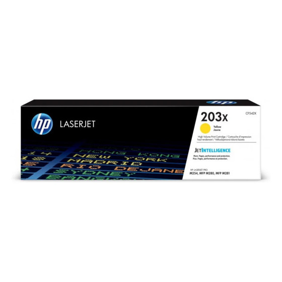 HP 203X JAUNE (CF542X) - TONER HP LASERJET D'ORIGINE