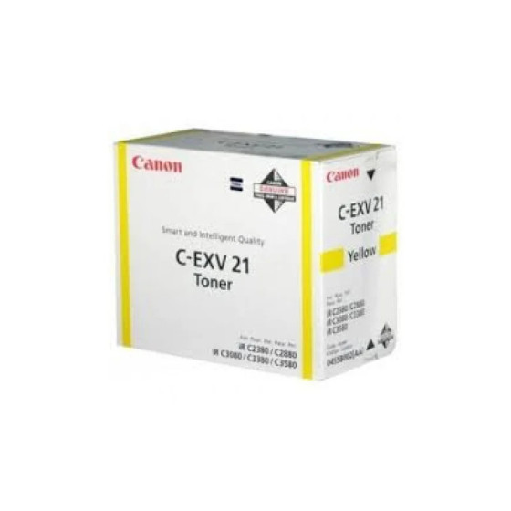 CANON C-EXV 21 JAUNE - TONER CANON D'ORIGINE (0455B002AA)