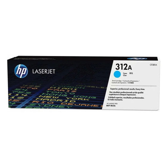 HP 312A CYAN (CF381A) - TONER HP LASERJET D'ORIGINE