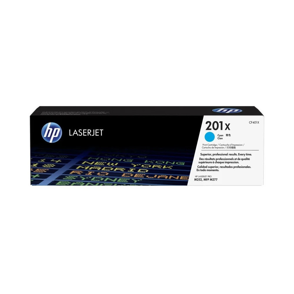 HP 201X CYAN (CF401X) - TONER GRANDE CAPACITÉ HP LASERJET D'ORIGINE