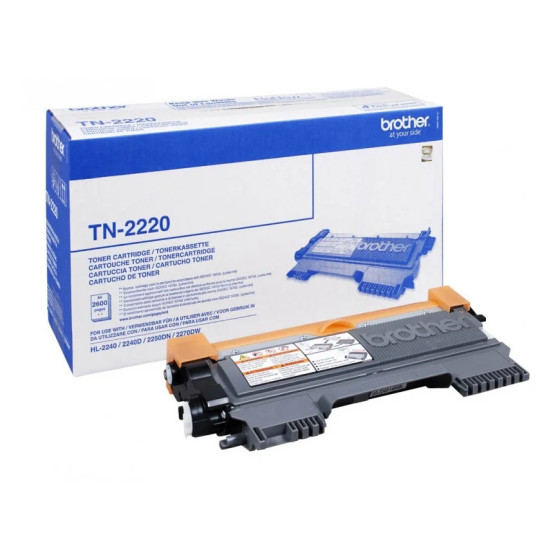 BROTHER TN-2220 NOIR - TONER GRANDE CAPACITÉ BROTHER D'ORIGINE (TN2220)