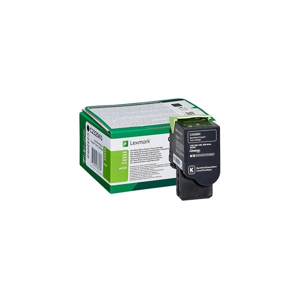LEXMARK NOIR (C2350K0) - TONER LEXMARK PROGRAMME DE RETOUR - 1000