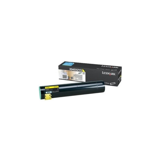 CARTOUCHE TONER LEXMARK HAUTE CAPACITÉ (22K) X940E, X945E JAUNE (X945X2YG)
