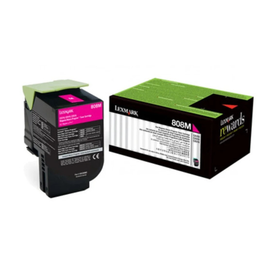 LEXMARK 808M MAGENTA - TONER LEXMARK D'ORIGINE (80C80M0)