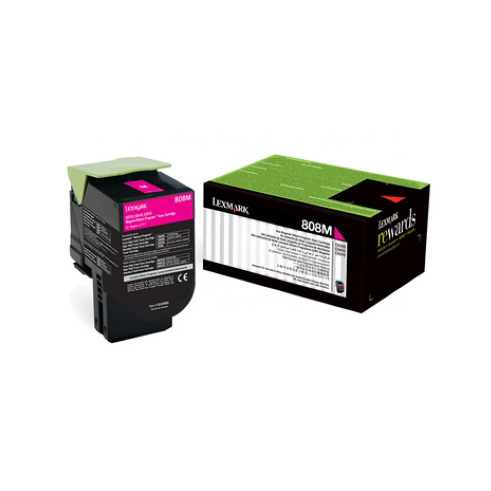 LEXMARK 808M MAGENTA - TONER LEXMARK D'ORIGINE (80C80M0)