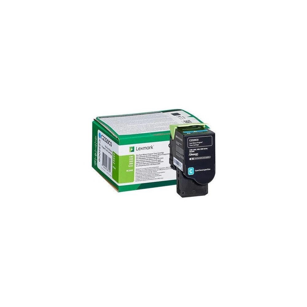 LEXMARK CYAN (C2350C0) - TONER LEXMARK PROGRAMME DE RETOUR - 1000
