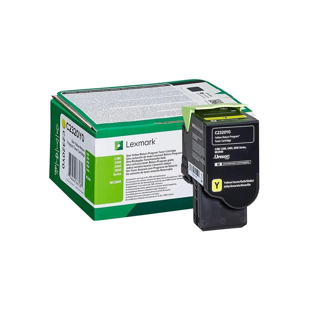 LEXMARK JAUNE (C2350Y0) - TONER LEXMARK PROGRAMME DE RETOUR - 1000