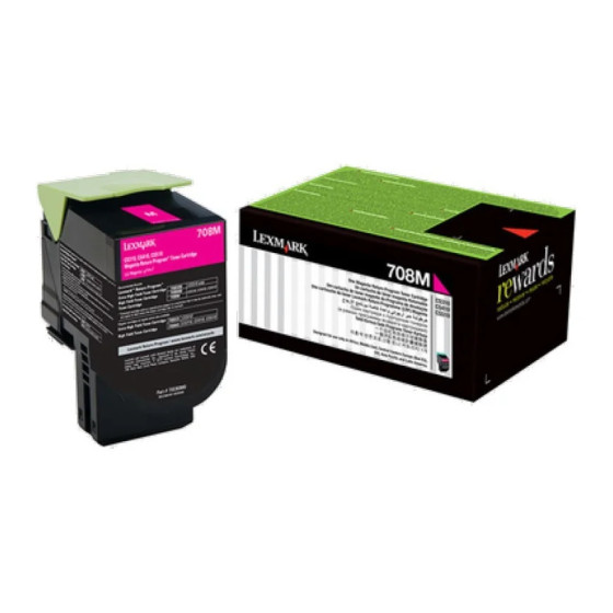 CARTOUCHE D'ENCRE D'ORIGINE LEXMARK MAGENTA 702M - 1000 PAGES STANDARD (70C80M0)