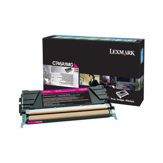 TONER MAGENTA 7000 PAGES LEXMARK C746, C748 RETURN PROGRAM (C746A1MG)