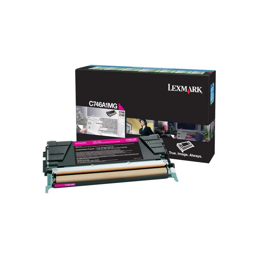 TONER MAGENTA 7000 PAGES LEXMARK C746, C748 RETURN PROGRAM (C746A1MG)