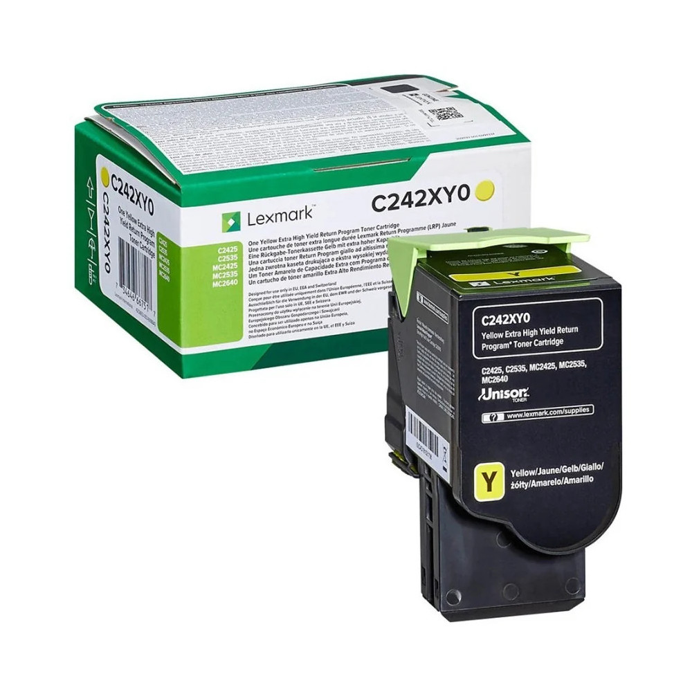 LEXMARK JAUNE (C235HY0) - TONER LEXMARK PROGRAMME DE RETOUR - 2300