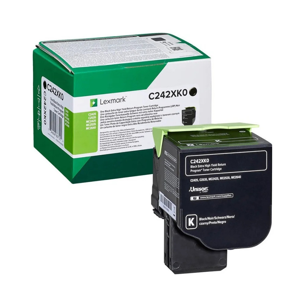 LEXMARK NOIR (C245XK0) - TONER LEXMARK PROGRAMME DE RETOUR - 6000