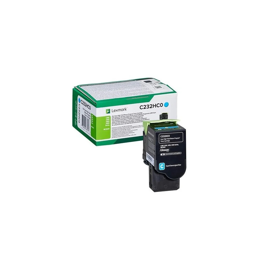 LEXMARK CYAN (C235HC0) - TONER LEXMARK PROGRAMME DE RETOUR - 2300