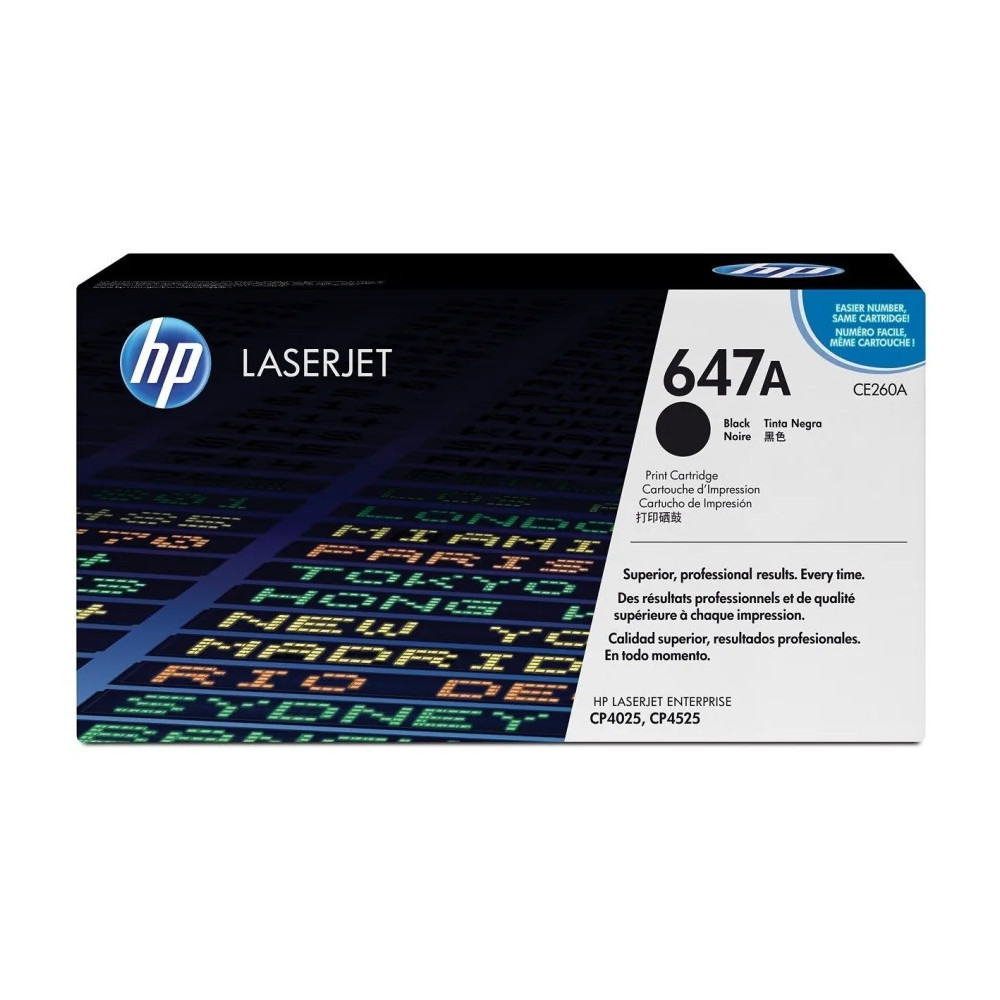 HP 647A NOIR (CE260A) - TONER HP LASERJET D'ORIGINE