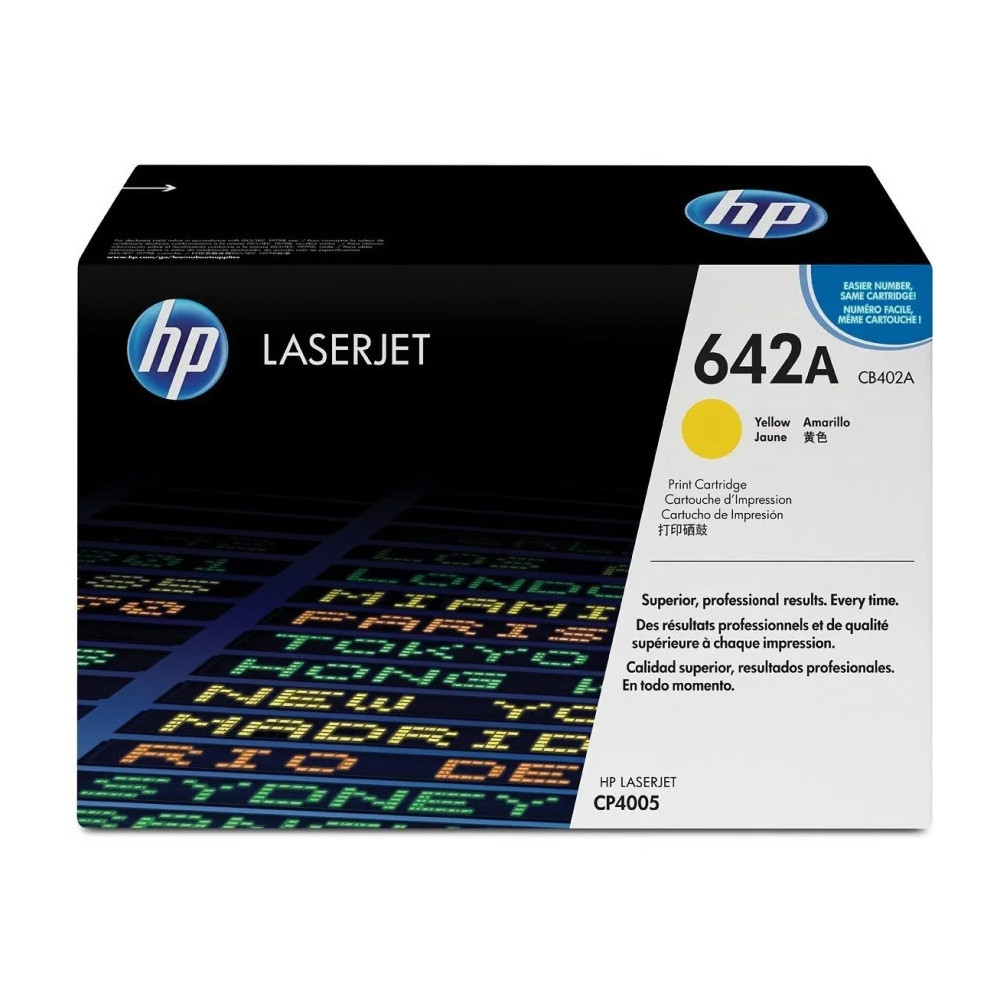HP 642A JAUNE (CB402A) - TONER HP LASERJET D'ORIGINE