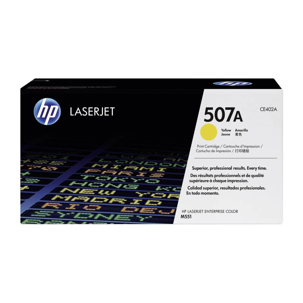 HP 507A JAUNE (CE402A) - TONER HP LASERJET D'ORIGINE