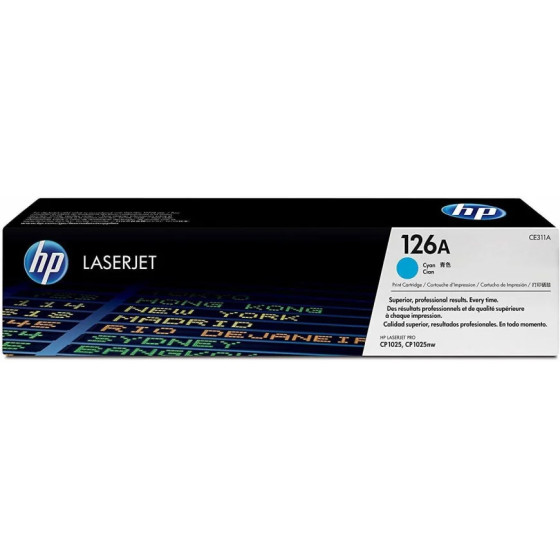 HP 126A CYAN (CE311A) - TONER HP LASERJET D'ORIGINE