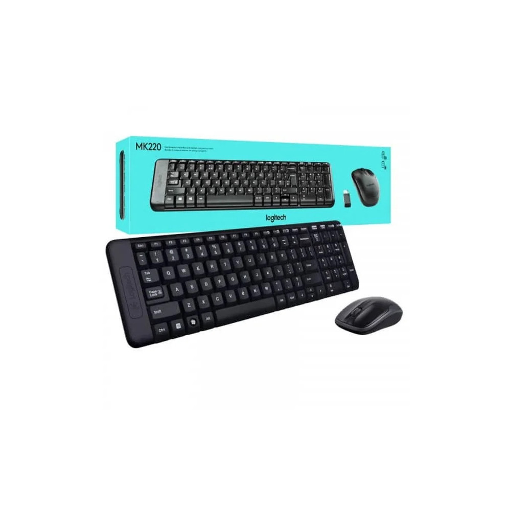 LOGITECH MK220 COMBO CLAVIER ET SOURIS SANS FIL (MK220)