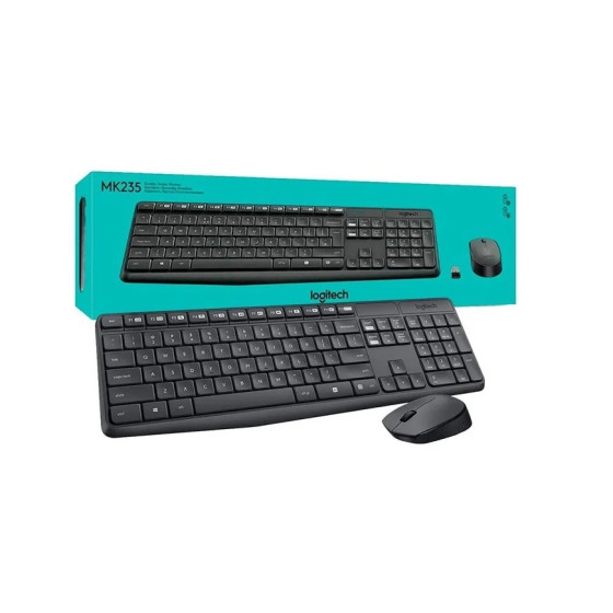 CLAVIER ET SOURIS SANS FIL COMBO LOGITECH MK235 (MK235)
