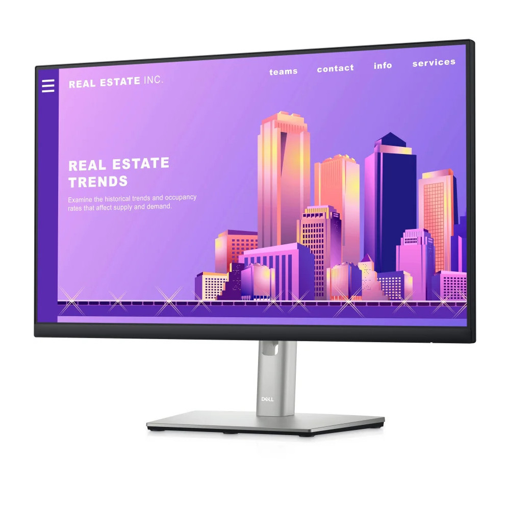 ÉCRAN 23,8" FULL HD DELL P2422H-3Y - FONCTIONS DE RÉGLAGE DE POSITION COMPLÈTES ET BORDURES ULTRA-FINES (P2422H-3Y)