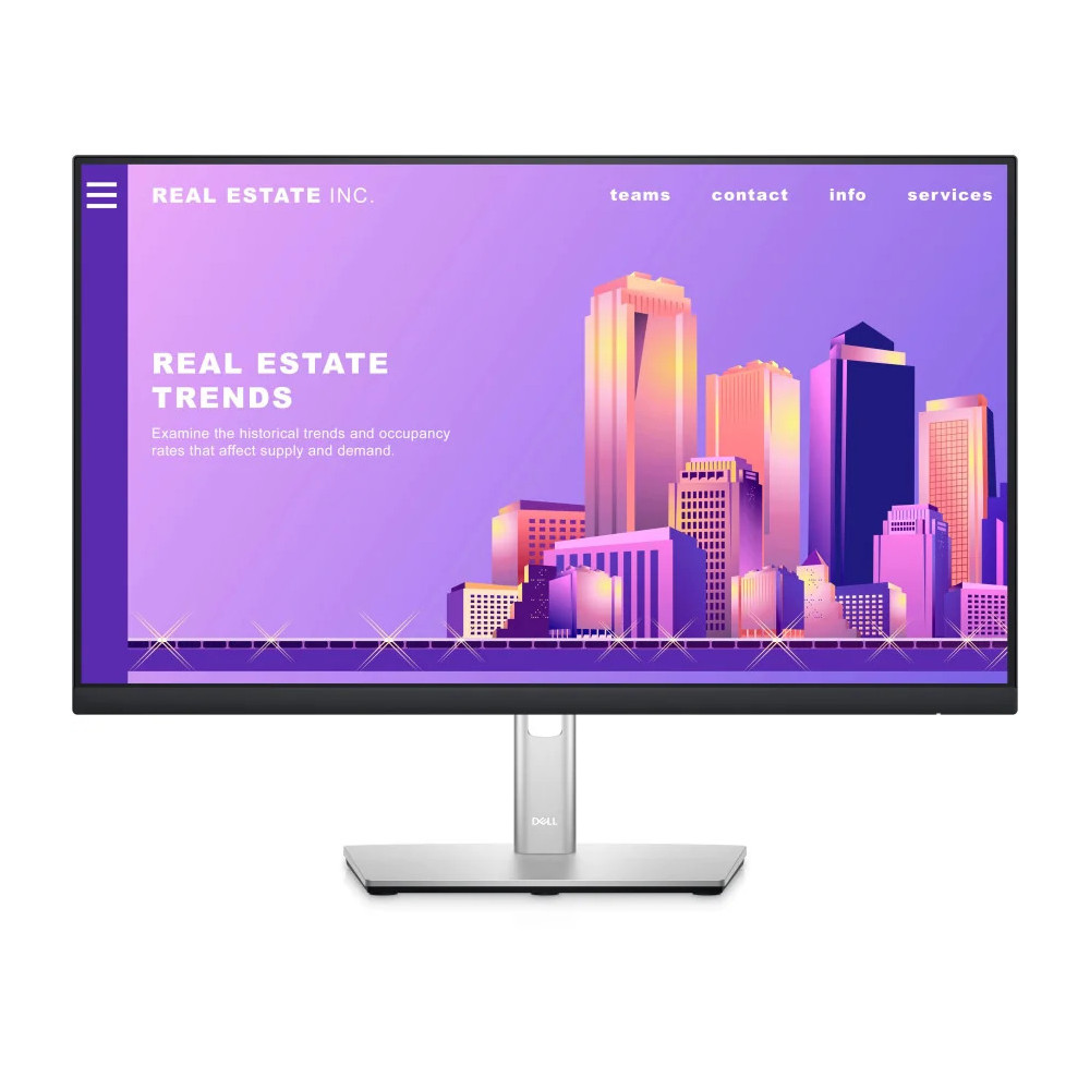 ÉCRAN 23,8" FULL HD DELL P2422H-3Y - FONCTIONS DE RÉGLAGE DE POSITION COMPLÈTES ET BORDURES ULTRA-FINES (P2422H-3Y)