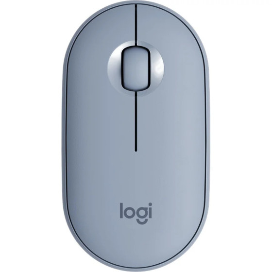 SOURIS SANS FIL LOGITECH PEBBLE M350 BLEU GRIS (910-005719)
