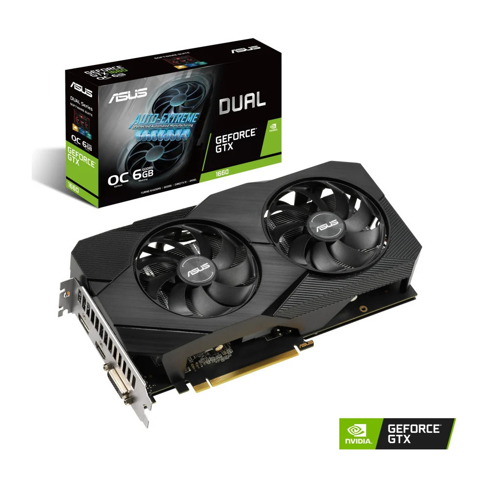 CARTE GRAPHIQUE ASUS DUAL GEFORCE® GTX 1660 SUPER™ OC EDITION (90YV0DS3-M0NA00)