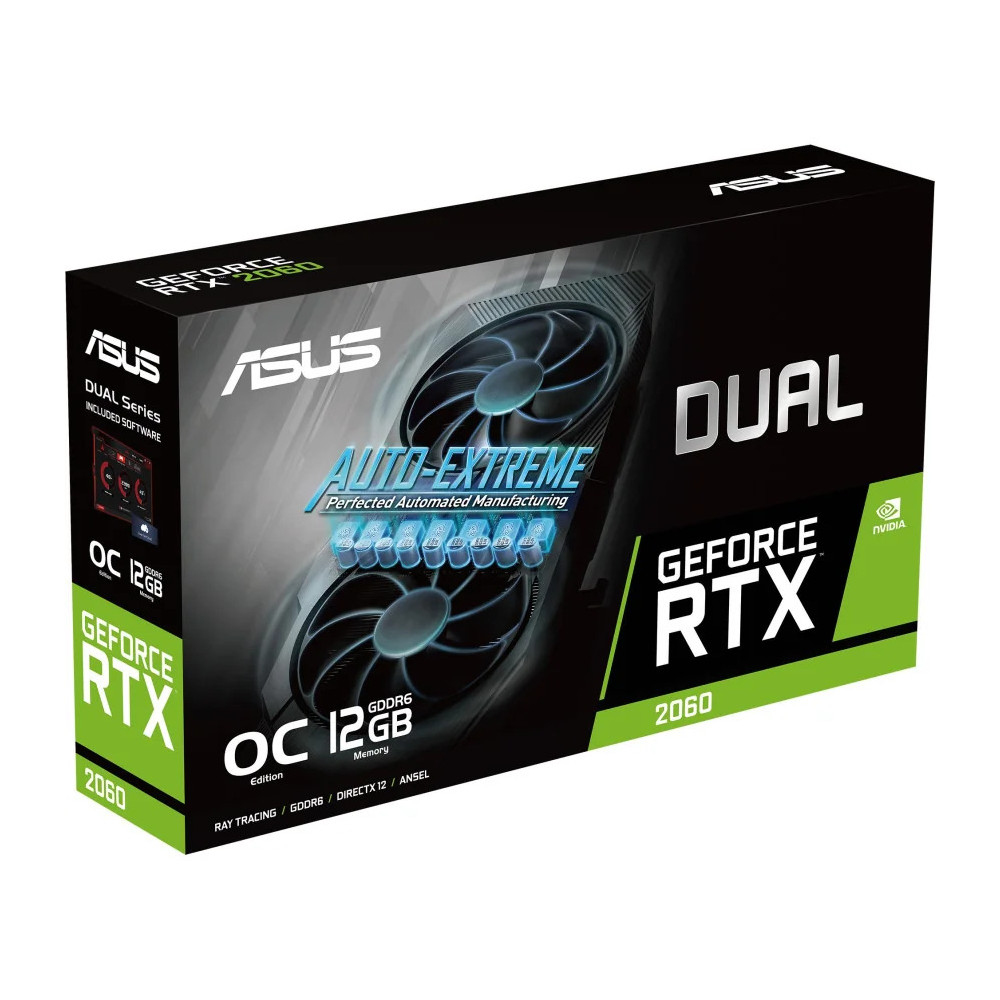 CARTE GRAPHIQUE ASUS DUAL GEFORCE RTX 2060 EVO OC EDITION (90YV0CH7-M0NA00)